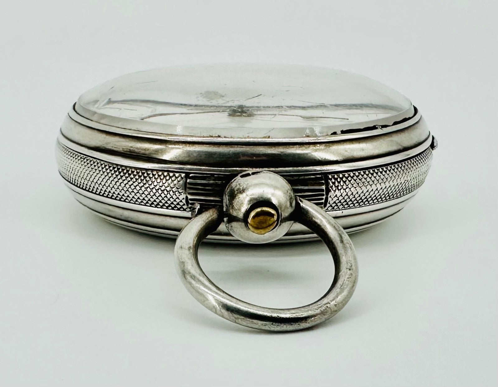 Antique Silver Fusee Pocket Watch London 1873 Samuel Freeman Good Working Order