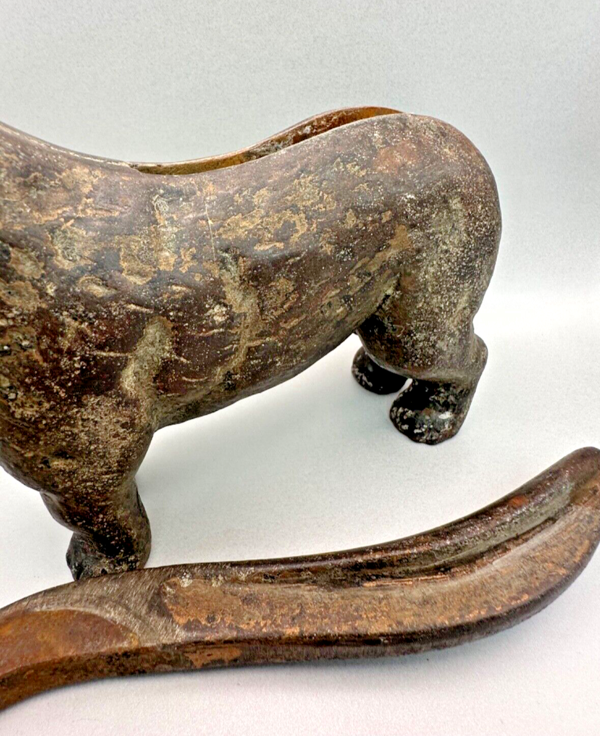 Antique Cast Iron Dog Nutcracker - Handle Broken