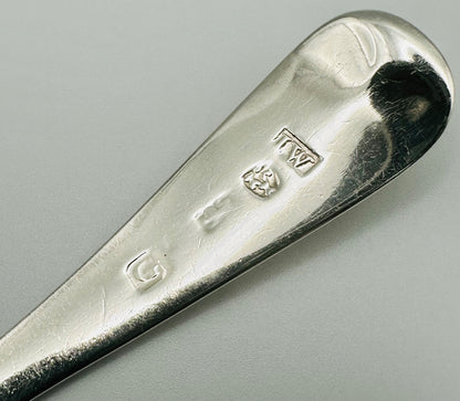 Antique Sterling Silver Salt Spoon – Newcastle 1821 by John Walton – 9.45g