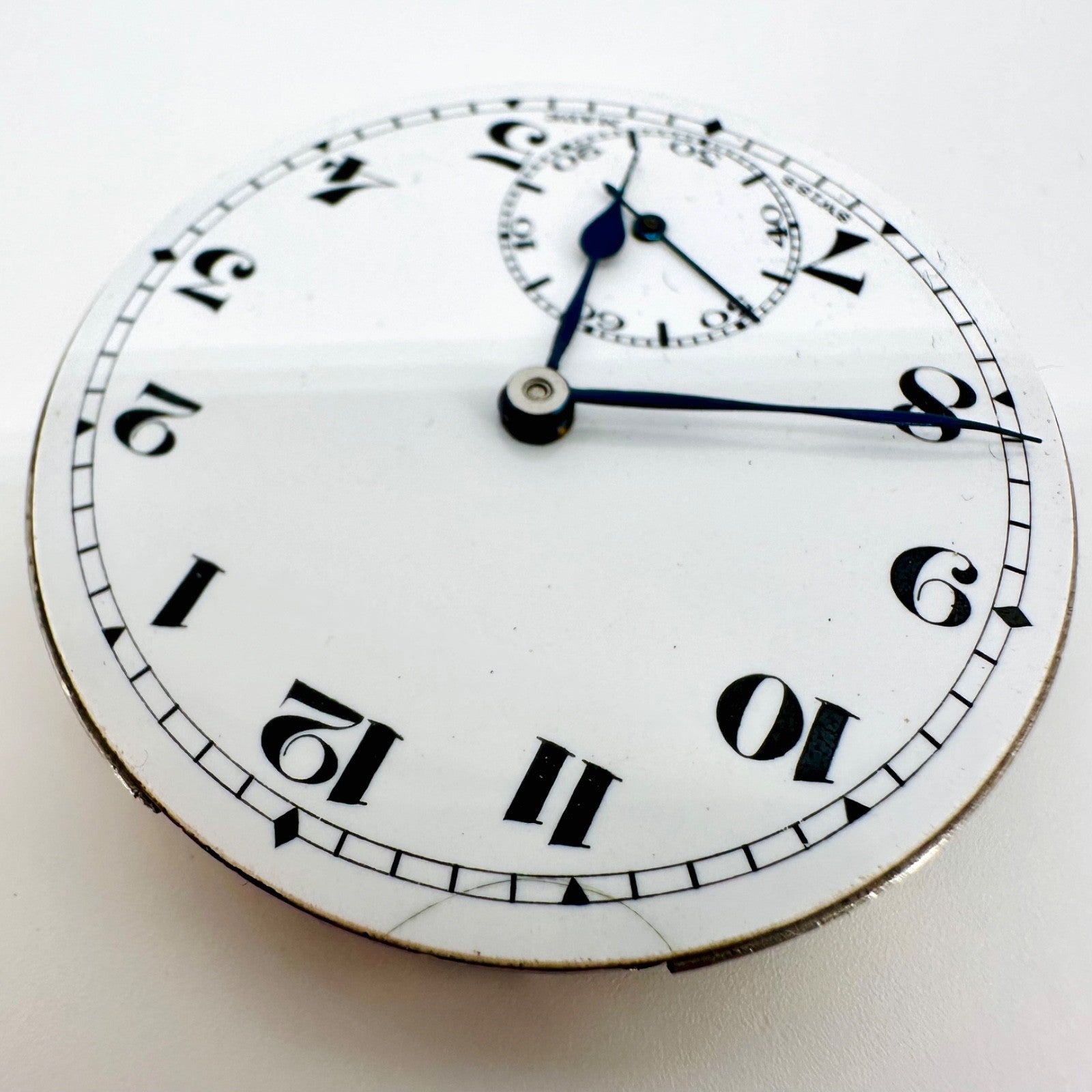 Antique Swiss Pocket Watch Movement – 17 Jewels – Working