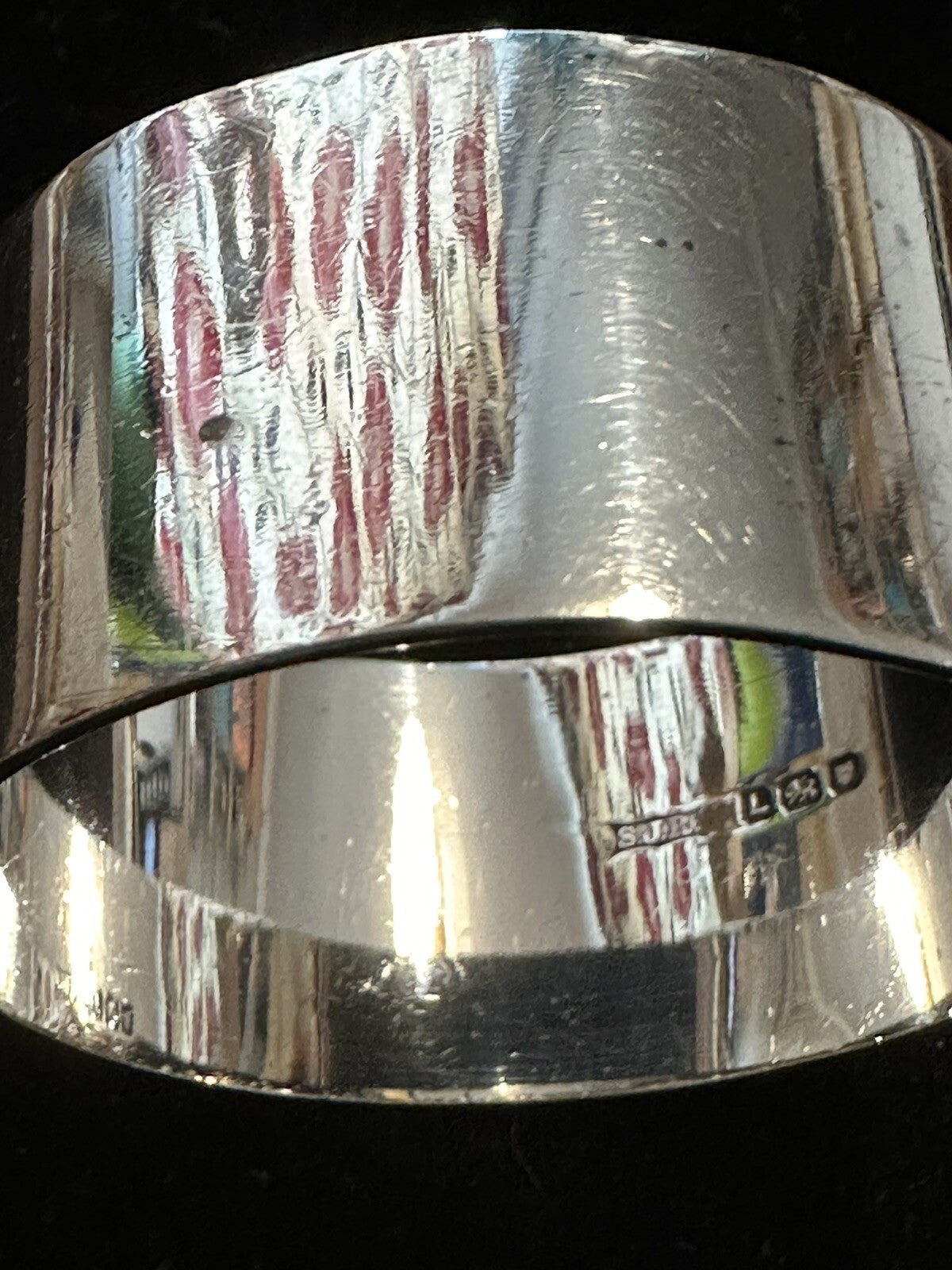 Vintage Silver Napkin Ring - London 1946 S J Rose & Son
