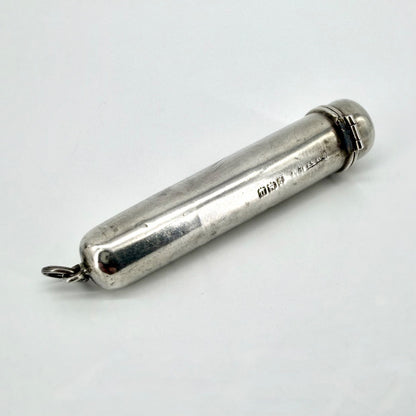 Antique Silver Cased Cheroot Holder – Birmingham 1919 – 18 R.G.P. – Edwardian