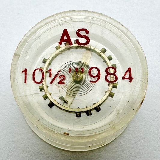 Vintage Balance Wheel & Hairspring – AS 10½’’’ Cal. 984