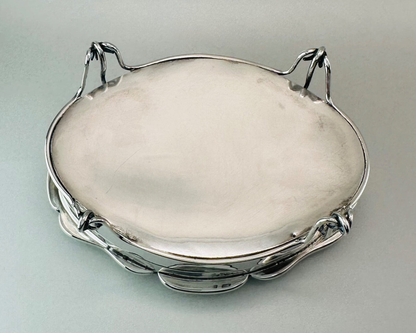 Antique Solid Silver Ring Box by William Aitken - Birmingham 1906