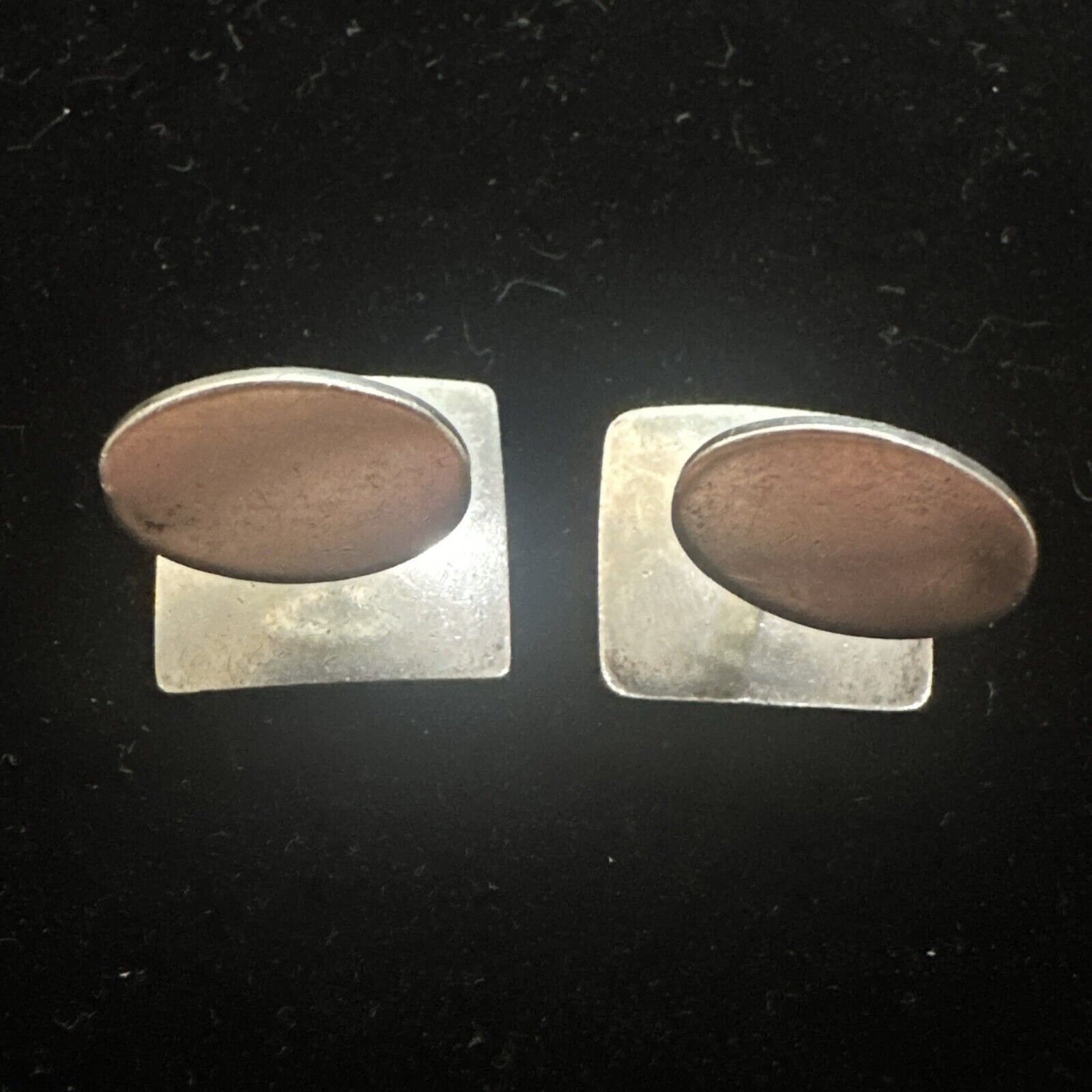 Vintage Swedish Silver Cufflinks - Hallmarked 1969