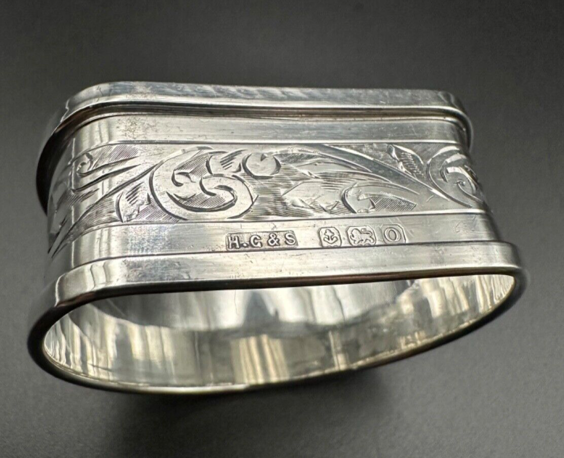 Antique Silver Napkin Ring - Birmingham 1913 Henry Griffith & Sons