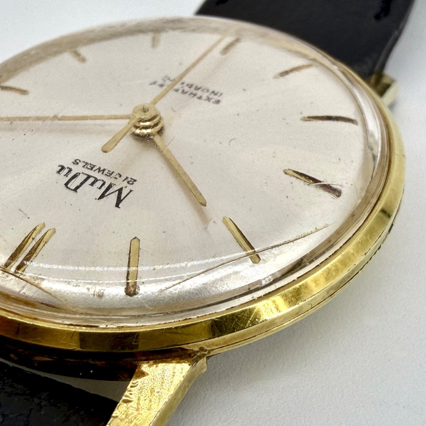 Vintage MuDu Swiss Watch – 21 Jewels – Geneva Sport 51 Movement – Extra Flat