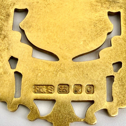 Vintage Silver Gilt Masonic Badge – Royal Masonic Benevolent Instn 1939