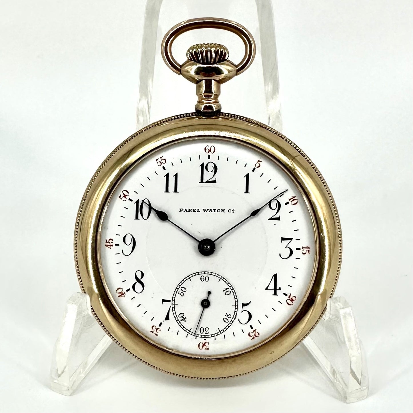 Antique Parel Watch Co. Gold Filled Pocket Watch – 17 Jewels, Adjusted, Working