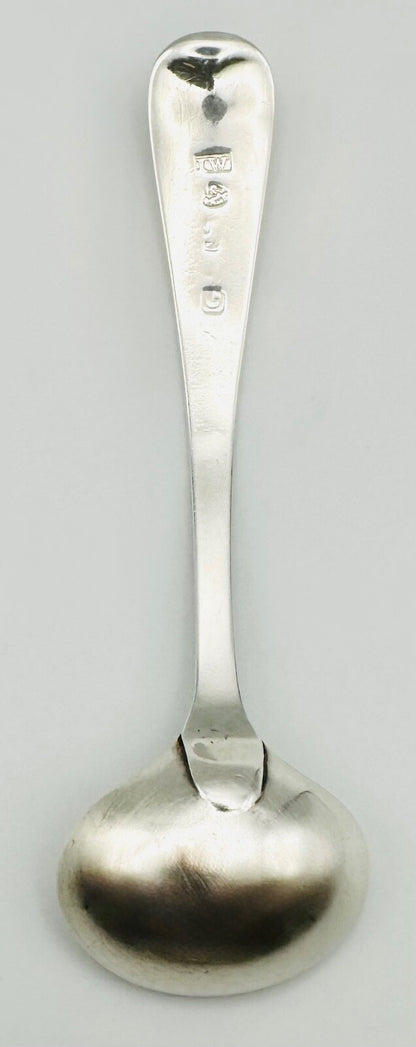 Antique Sterling Silver Salt Spoon – Newcastle 1821 by John Walton – 9.45g
