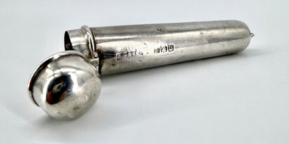 Antique Silver Cased Cheroot Holder – Birmingham 1919 – 18 R.G.P. – Edwardian