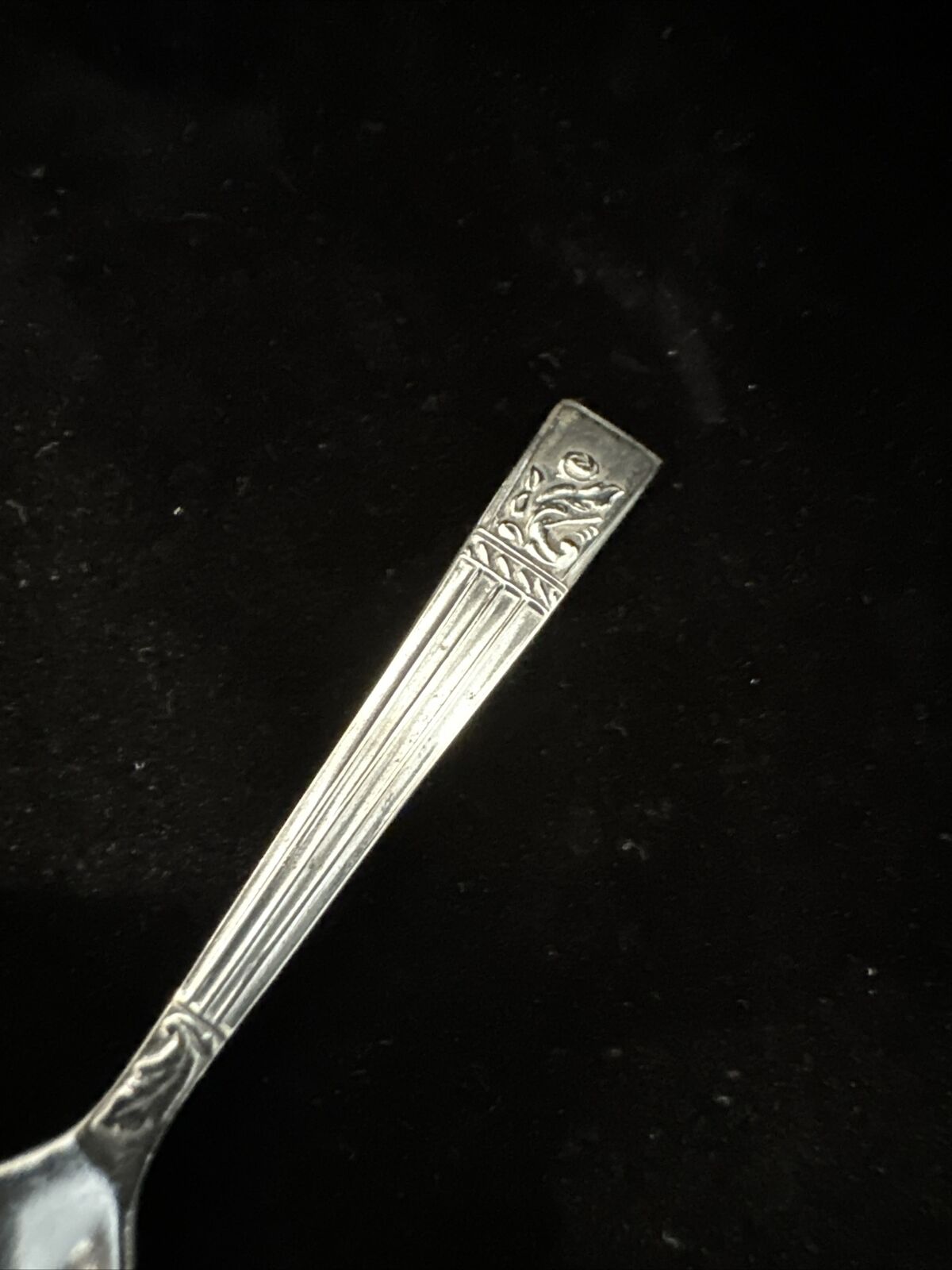 Antique Silver Plated Mustard / Salt / Condiment Spoon