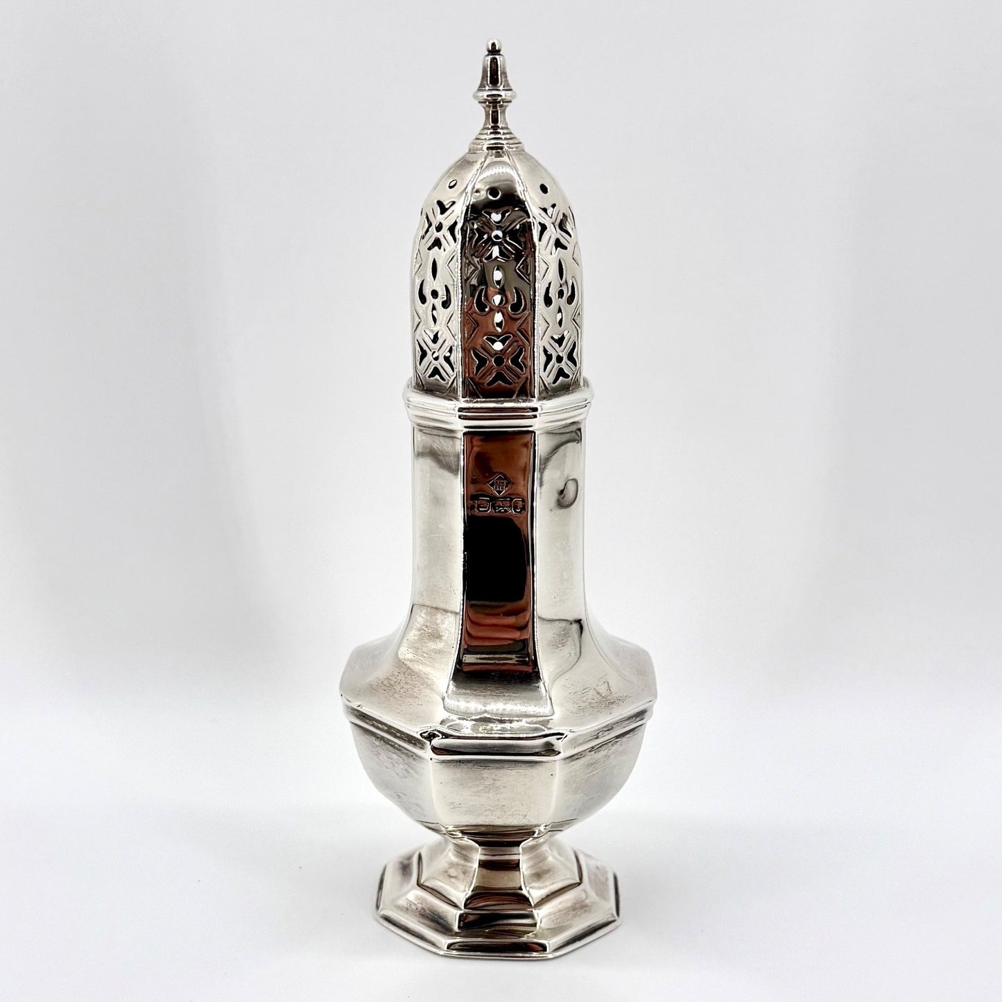 Antique Sterling Silver Sugar Caster – Sheffield 1901 Martin Hall & Co. - Boxed