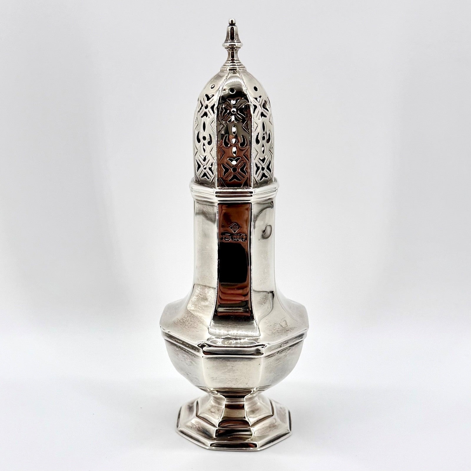 Antique Sterling Silver Sugar Caster – Sheffield 1901 Martin Hall & Co. - Boxed