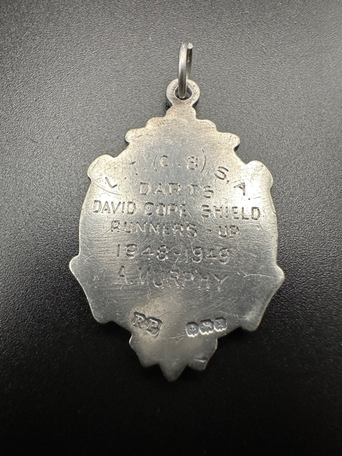 Vintage Silver Fob Pendant - Birmingham 1948 Robert Pringle & Sons