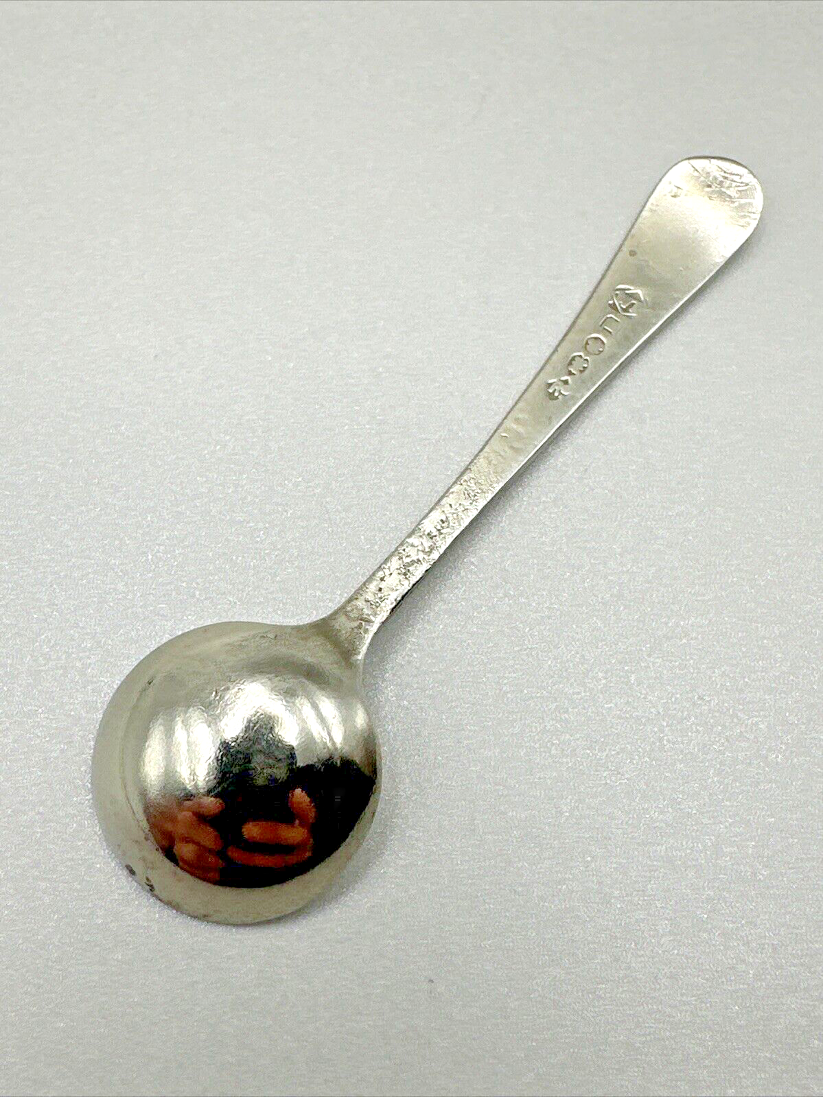 Antique Silver Plated Salt Spoon