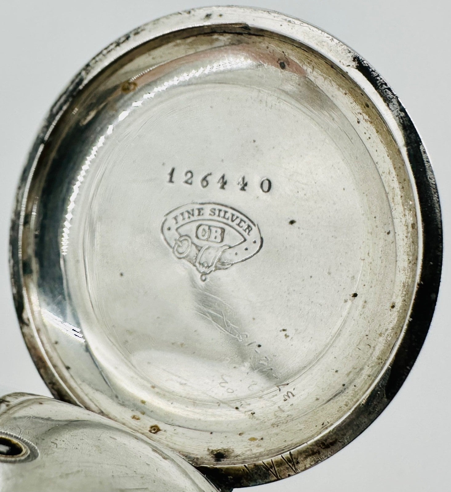 Antique Baume Genève Silver Pocket Watch, Matching Serials, Marked CB, c.1860-80
