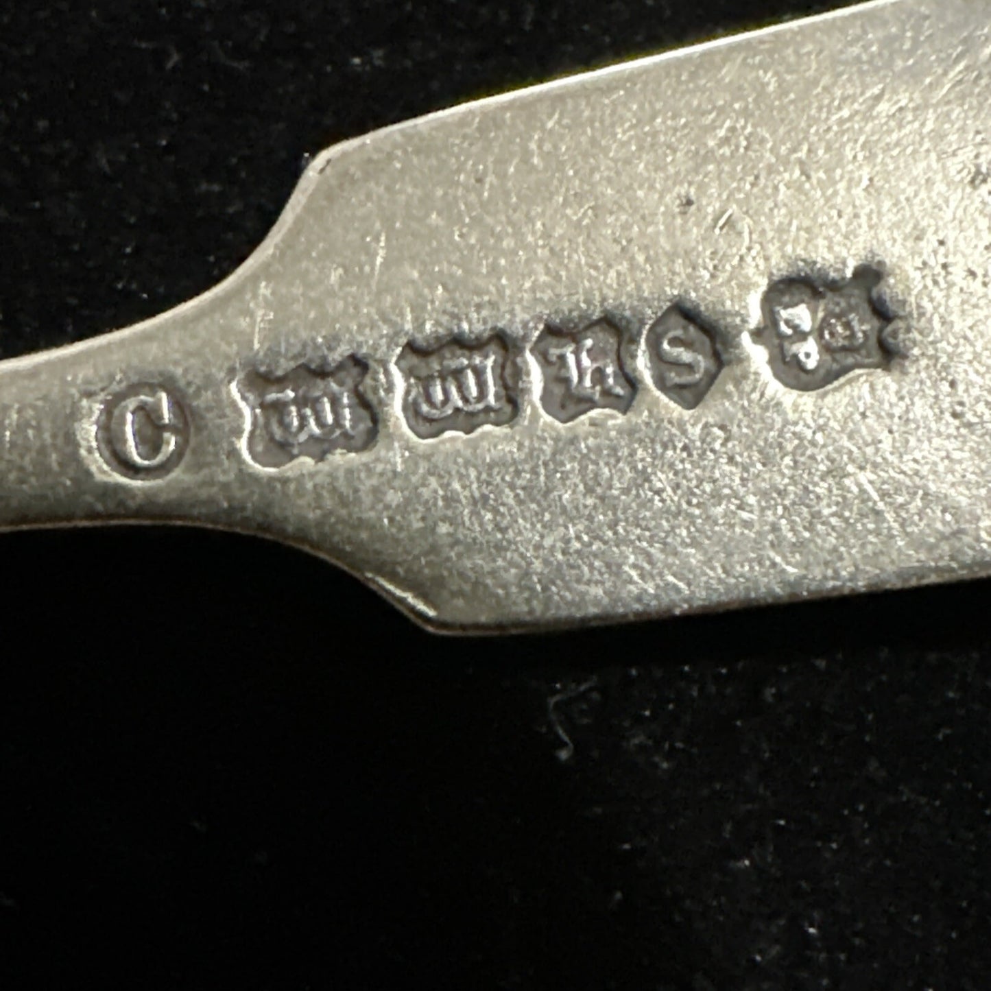 Antique Silver Plate Salt Spoon