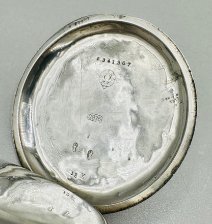 Antique Omega 935 Silver Pocket Watch (1894-1899) – Good Working Condition