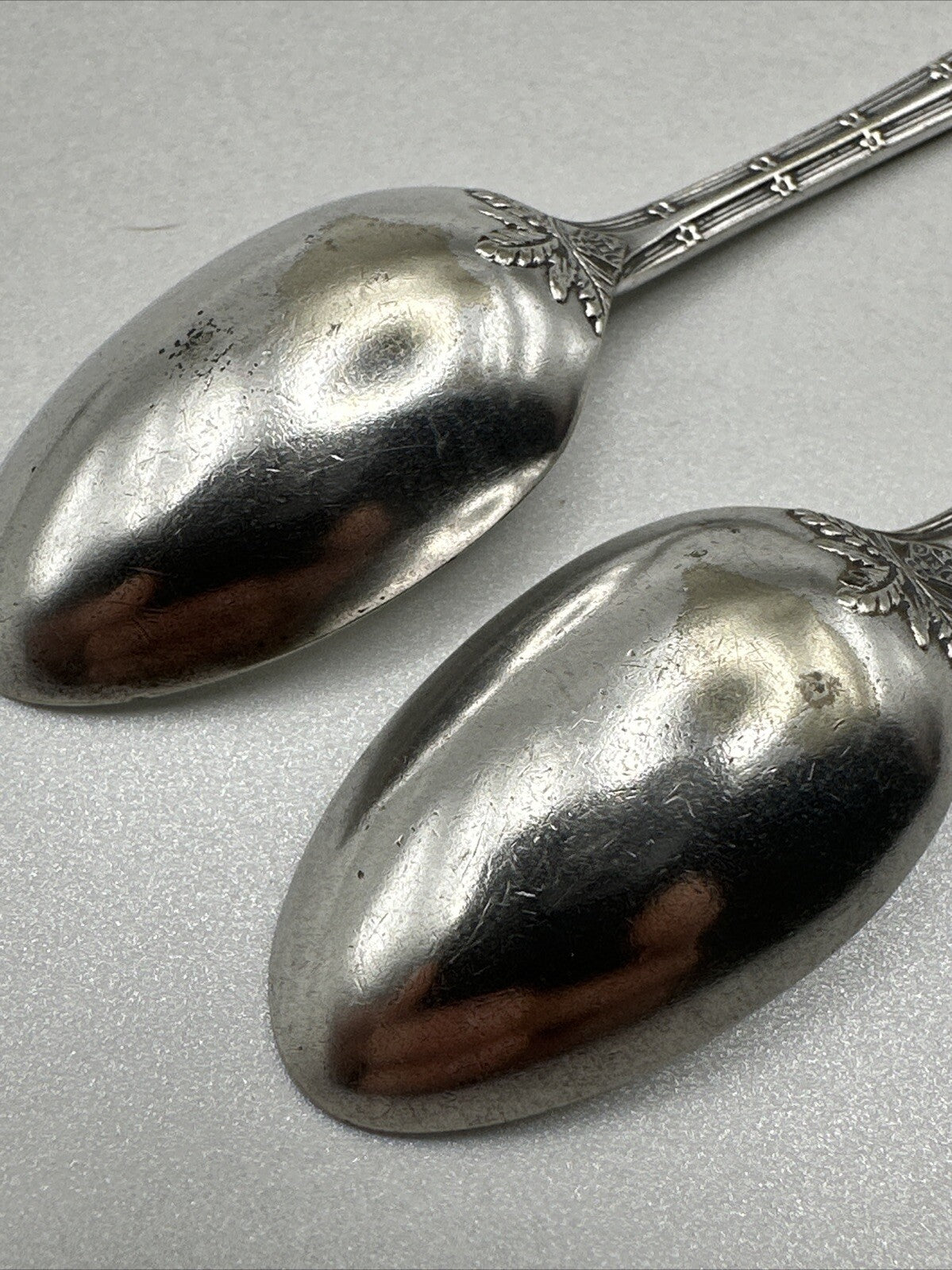 Pair of Antique Silver Plated Spoons