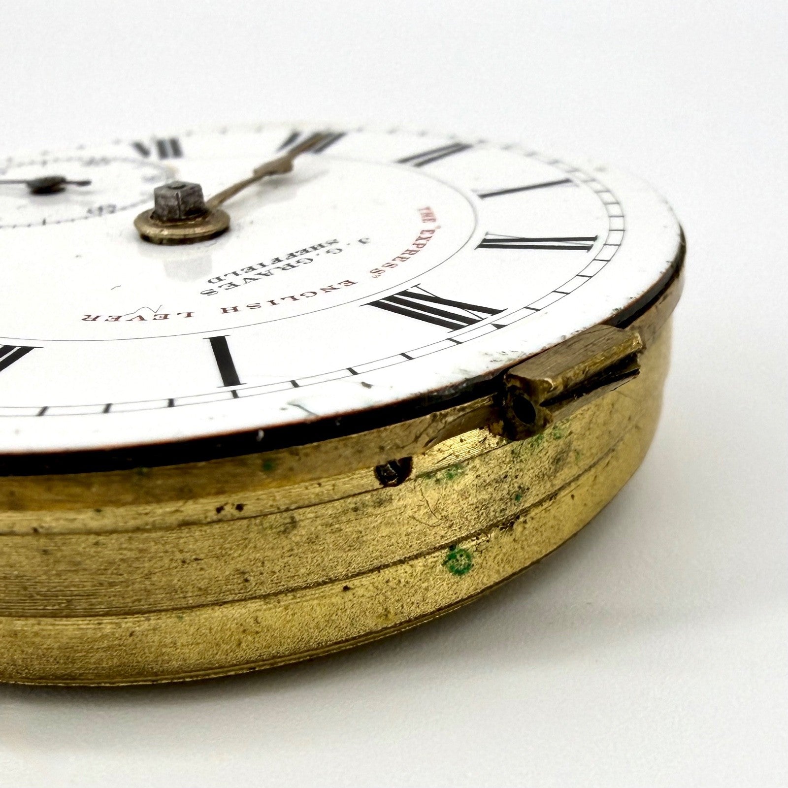 Antique J.G. Graves “Express” English Lever Pocket Watch Movement – Working