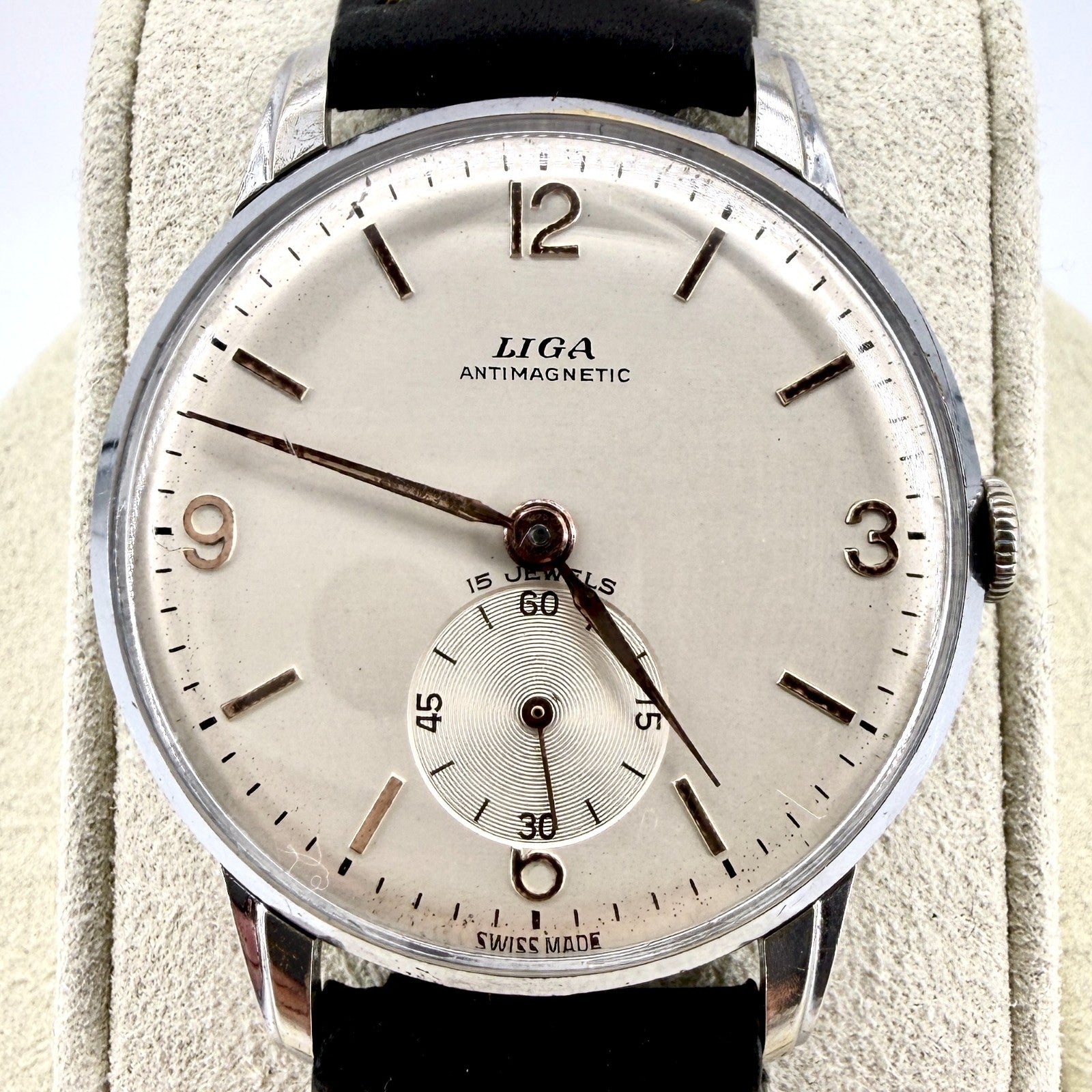 Vintage LIGA Antimagnetic Swiss Mechanical Watch – AS 1002/984 – c.1940s