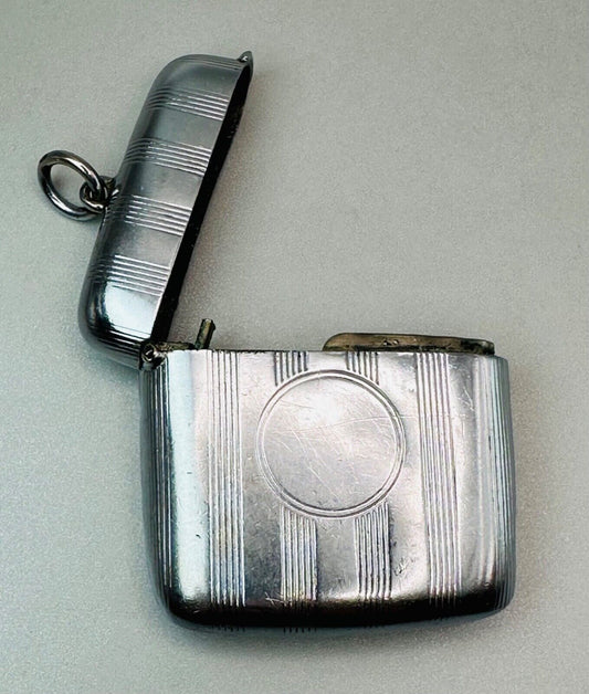 Antique Silver-Plated Vesta Case