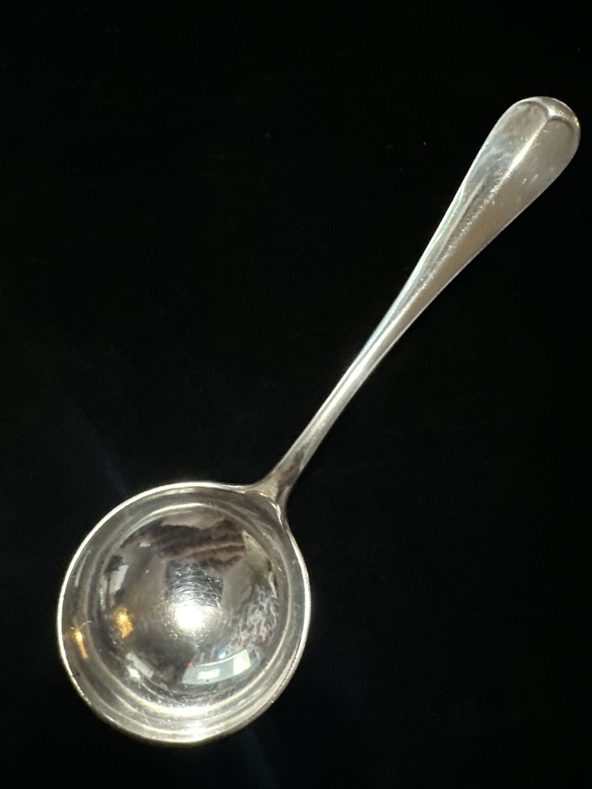 Antique Silver Plate Soup Spoon - Akin Brothers