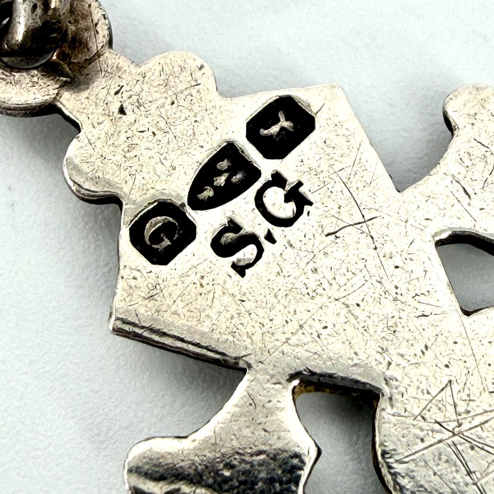 Antique Victorian Silver Fob / Pendant – Chester 1890 – Samuel Garside