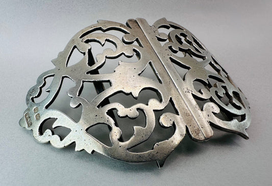 Antique Solid Silver Belt Buckle – Chester 1898 by John Millward Banks