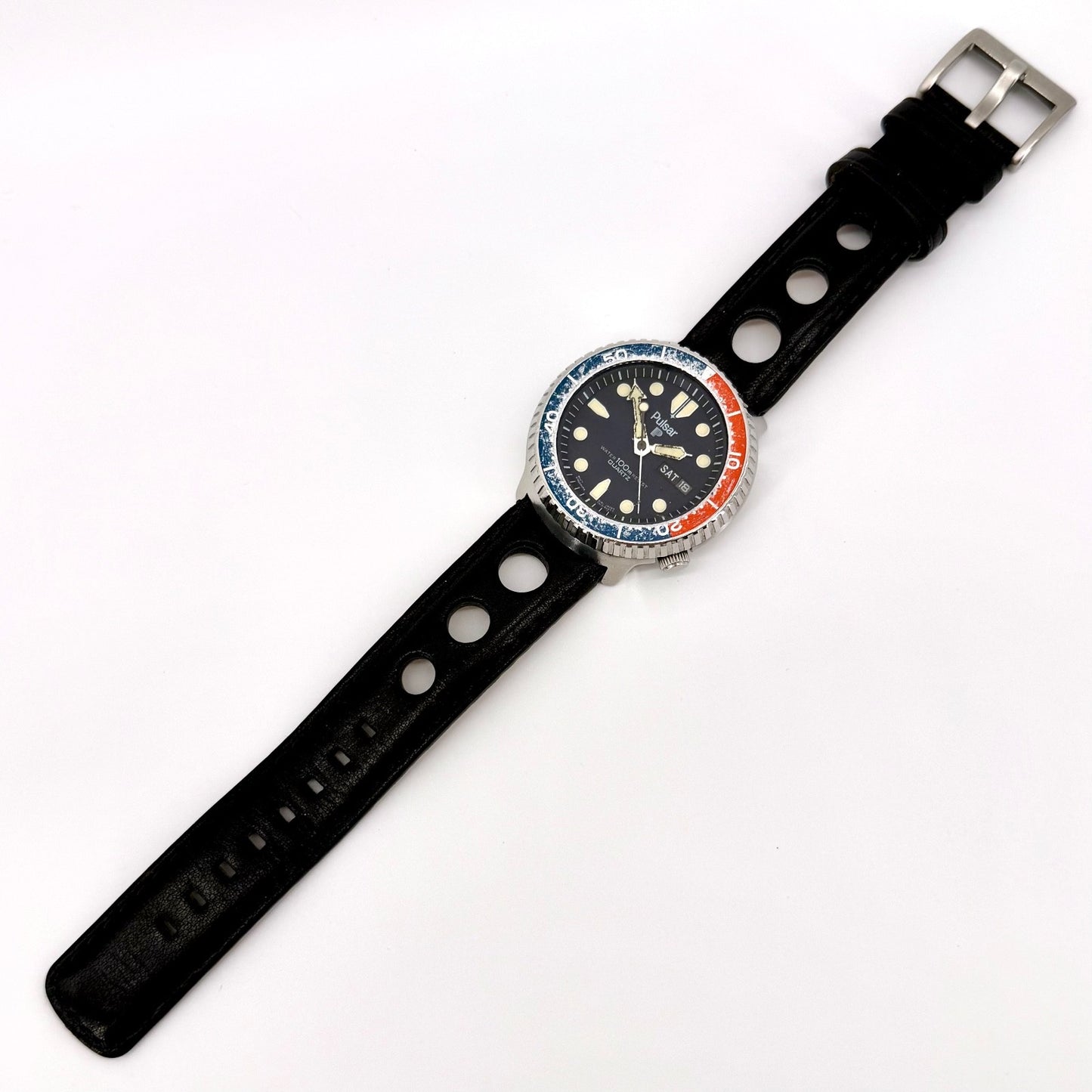 Vintage Pulsar Diver’s Watch Y513-6019 – Pepsi Bezel – Working