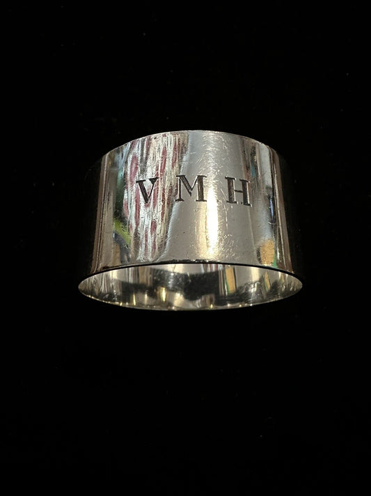 Vintage Silver Napkin Ring - London 1946 S J Rose & Son