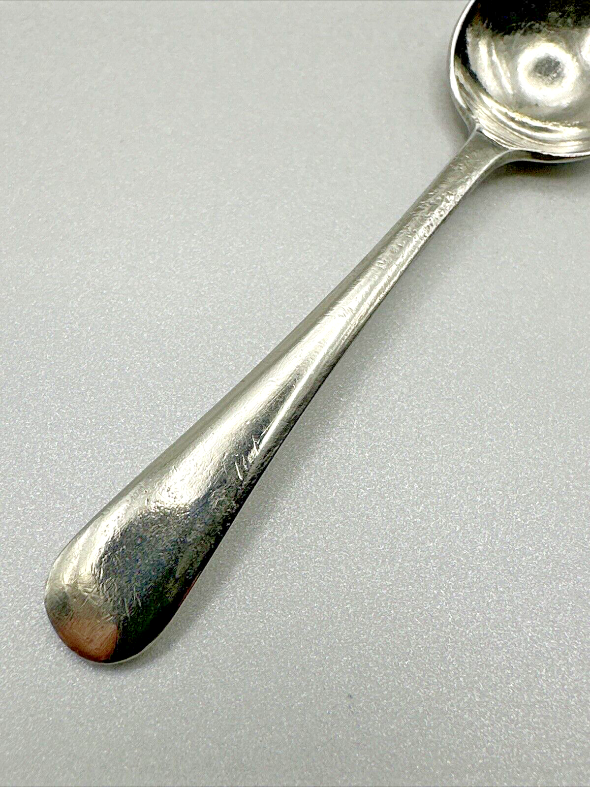 Antique Silver Plated Salt Spoon