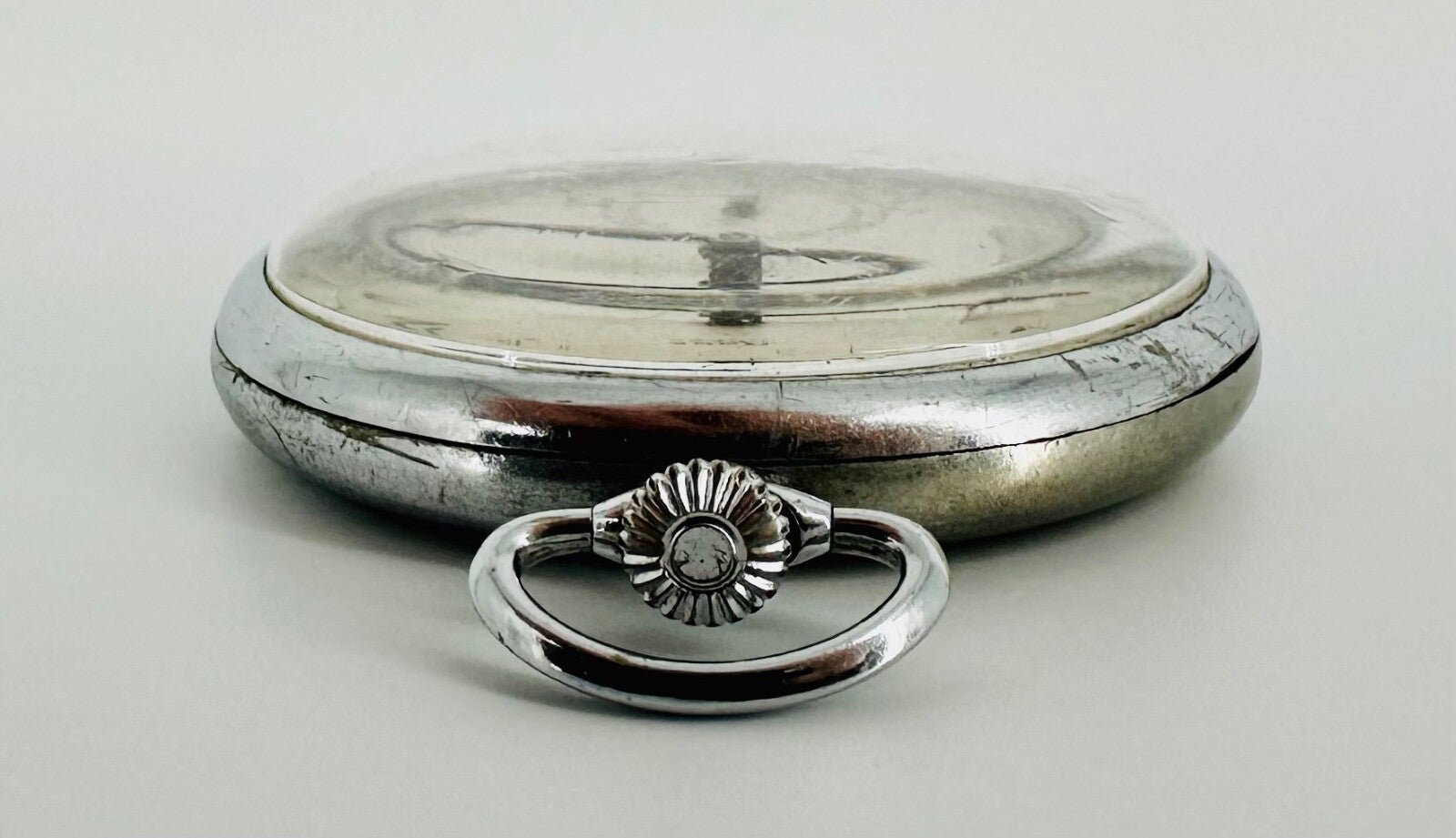 Antique Rone 15 Jewel Swiss Pocket Watch – Dennison Case – Working
