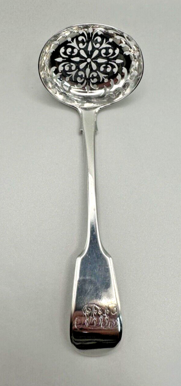 Antique Silver Pierced Sugar Sifter Ladle by John & Henry Lias, London 1837
