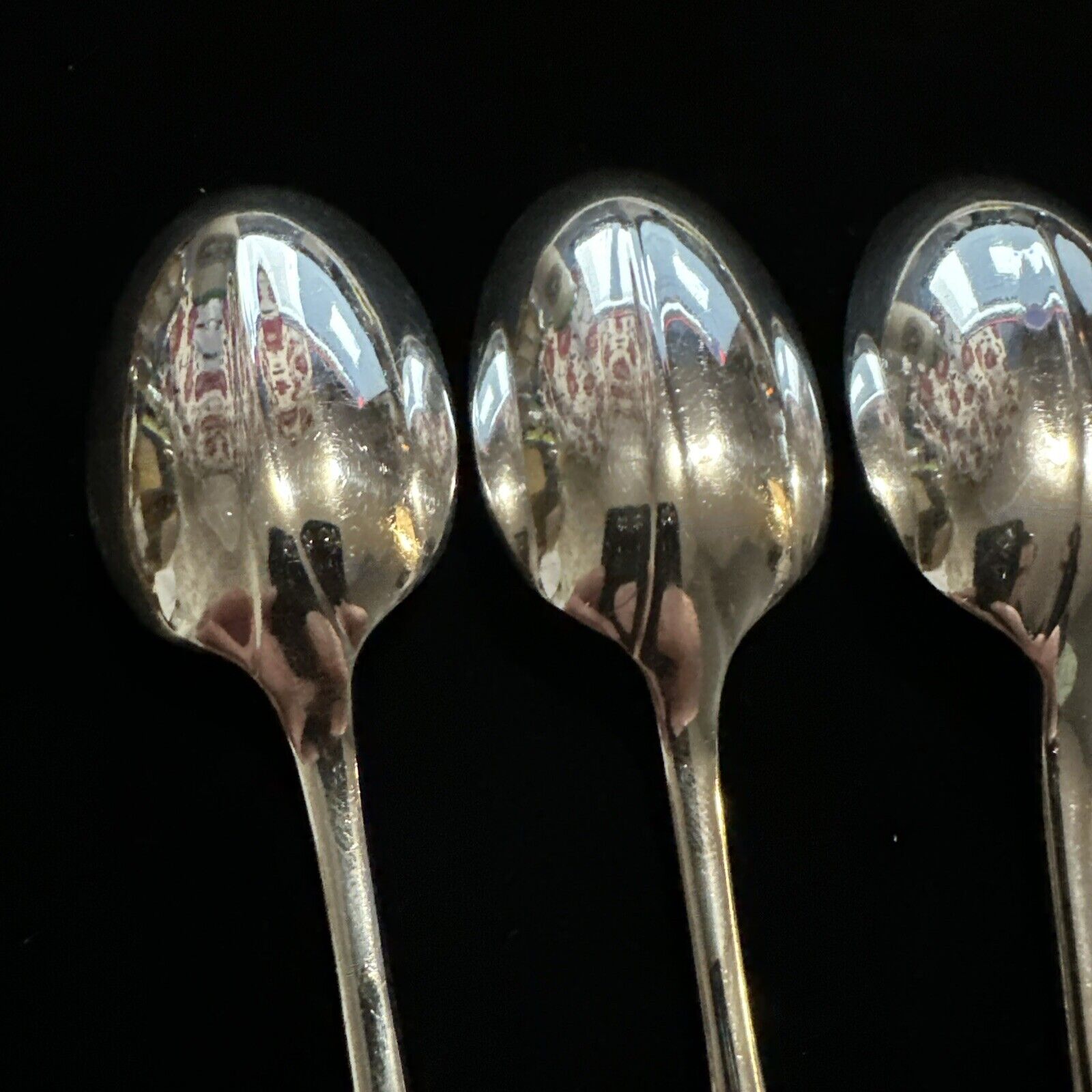 Antique Set of 6 Silver Plated Spoons - Walker & Hall