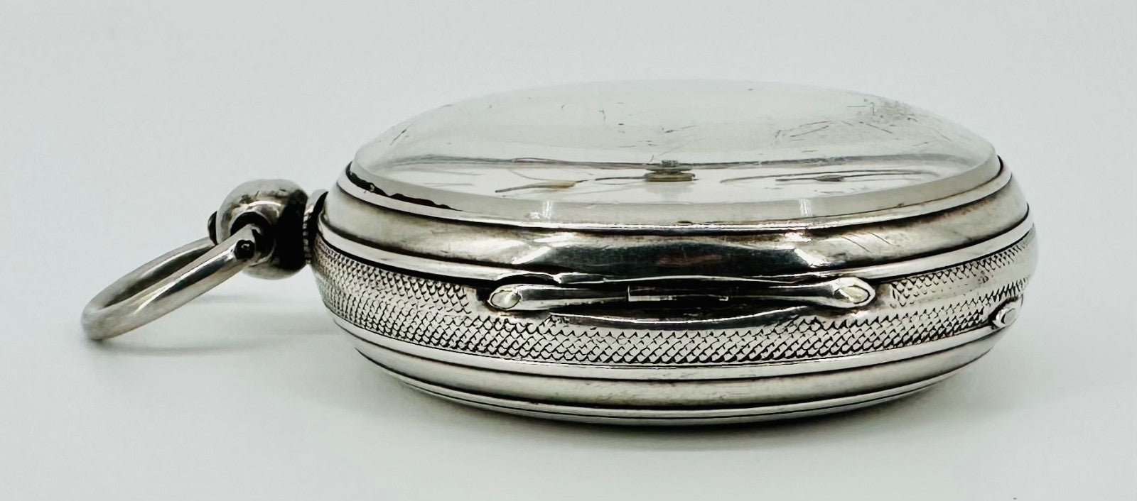 Antique Silver Fusee Pocket Watch London 1873 Samuel Freeman Good Working Order