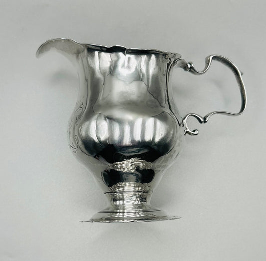 Antique Georgian Silver Cream Jug - London Hallmarks