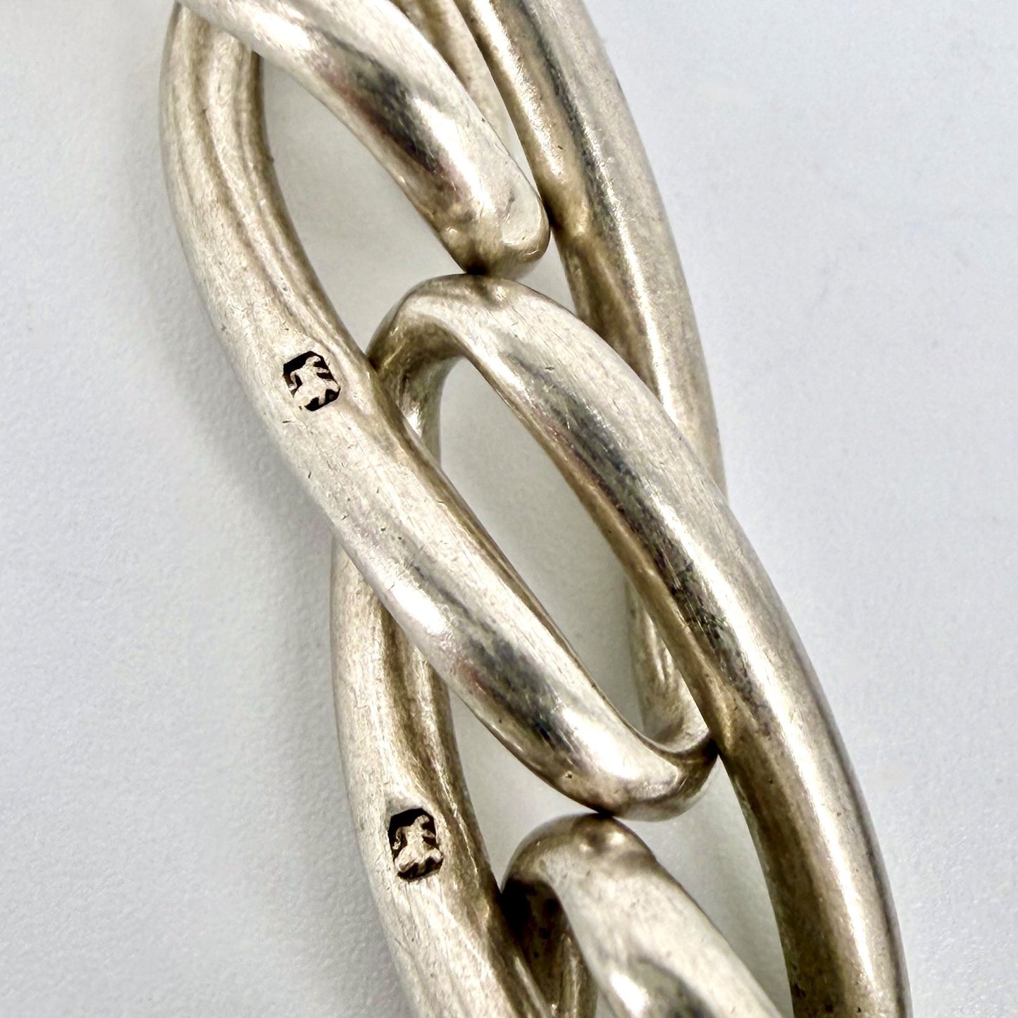 Antique Silver Albert Chain with T-Bar & Medallion – 1900 & 1924