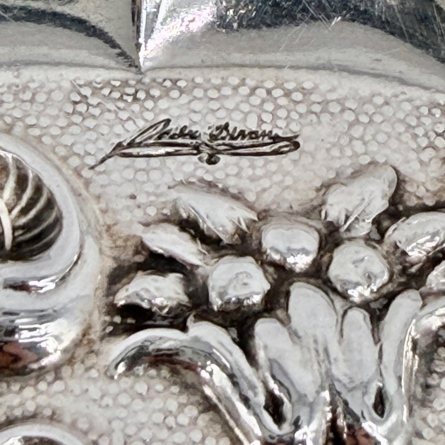 Vintage Spanish Solid Silver Trinket Tray – Signed Plata Dura, Plata de Ley