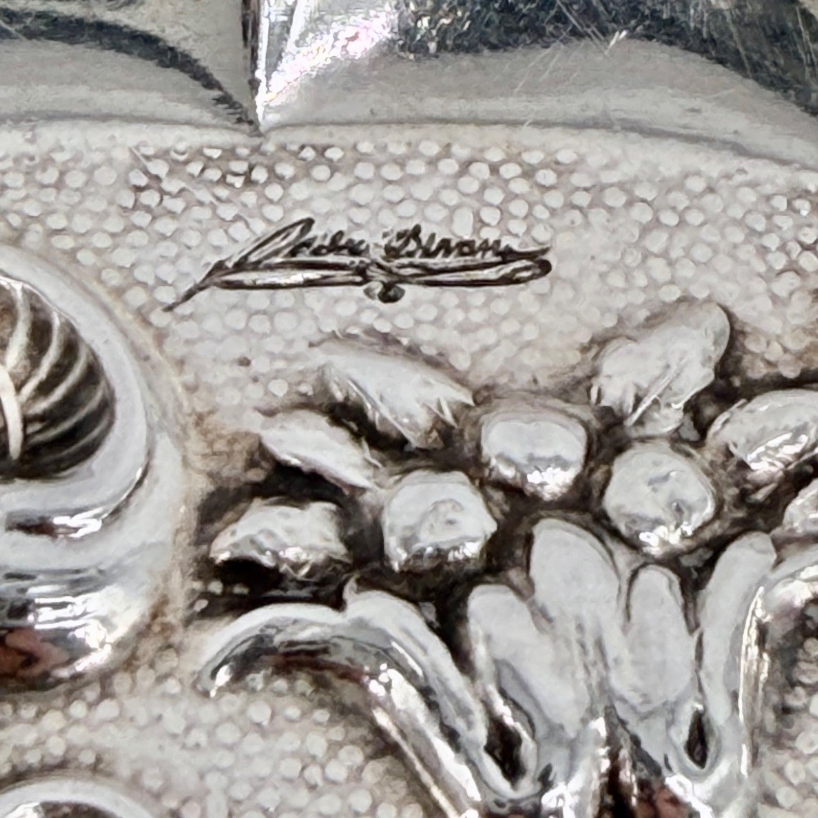 Vintage Spanish Solid Silver Trinket Tray – Signed Plata Dura, Plata de Ley