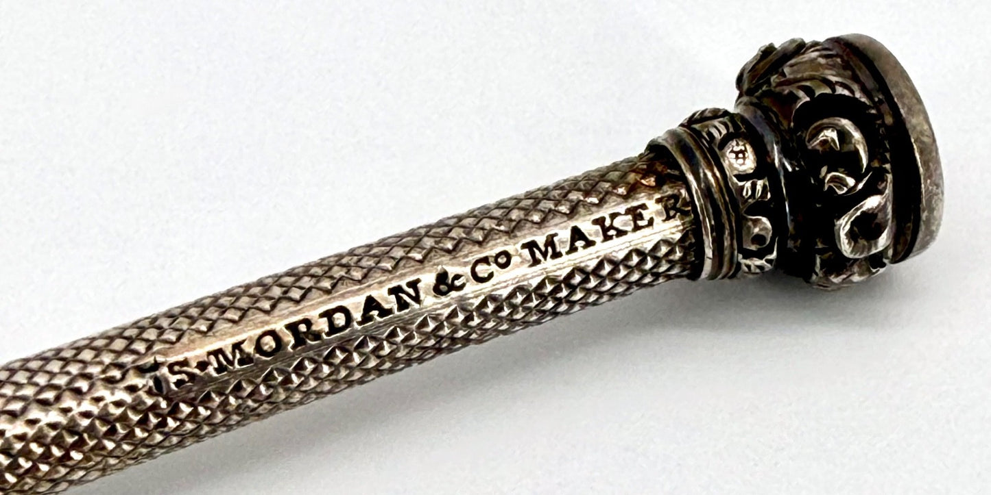 Antique Sampson Mordan & Co. White Metal Sliding Propelling Pencil