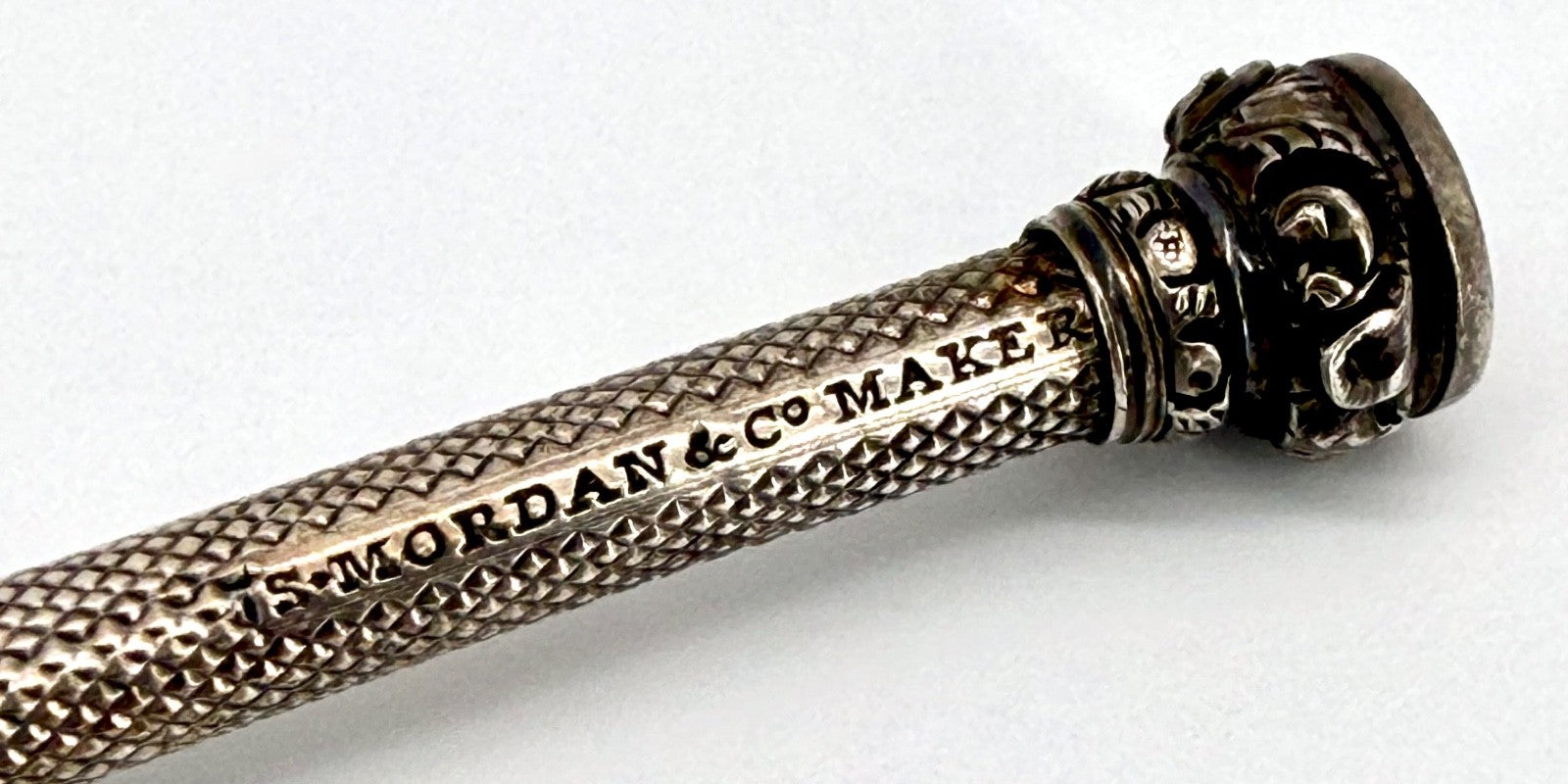 Antique Sampson Mordan & Co. White Metal Sliding Propelling Pencil