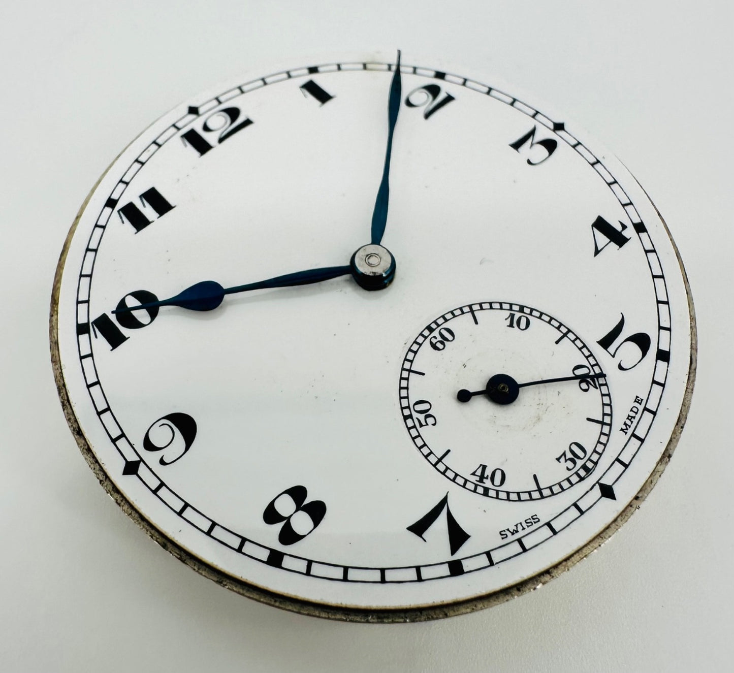 Antique “Herald” Swiss Pocket Watch Movement – 15 Jewels, 43mm – Working