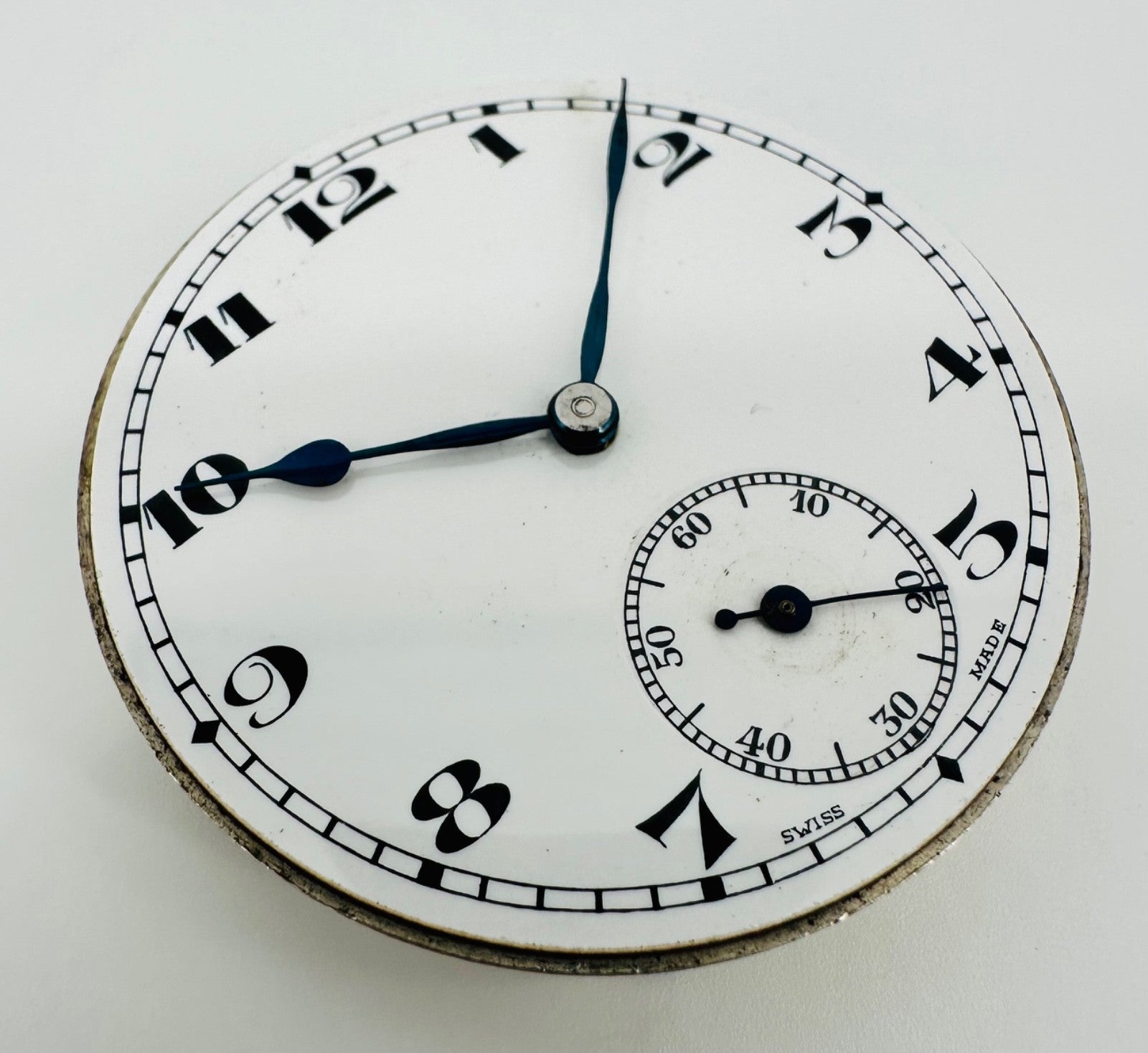 Antique “Herald” Swiss Pocket Watch Movement – 15 Jewels, 43mm – Working