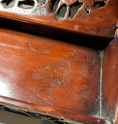 Antique Carved Resin Decorative Box