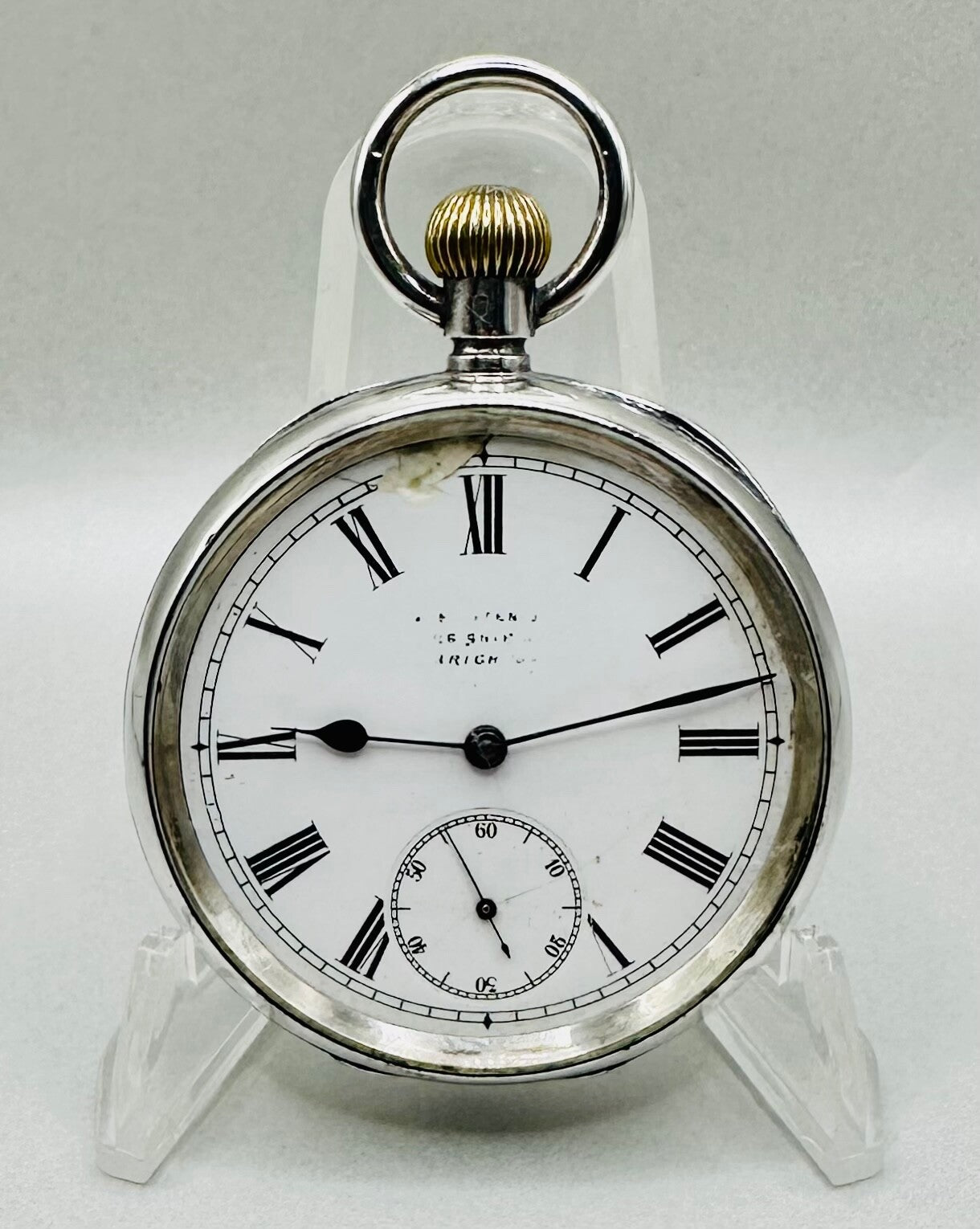 Antique Omega 935 Silver Pocket Watch (1894-1899) – Good Working Condition