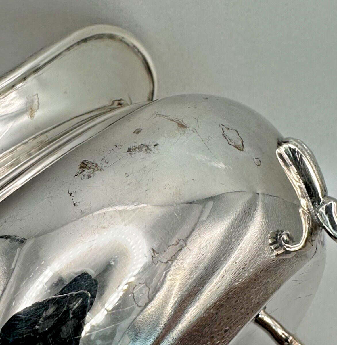 Antique E.P.N.S Silver-Plated Cream Jug with Ornate Feet