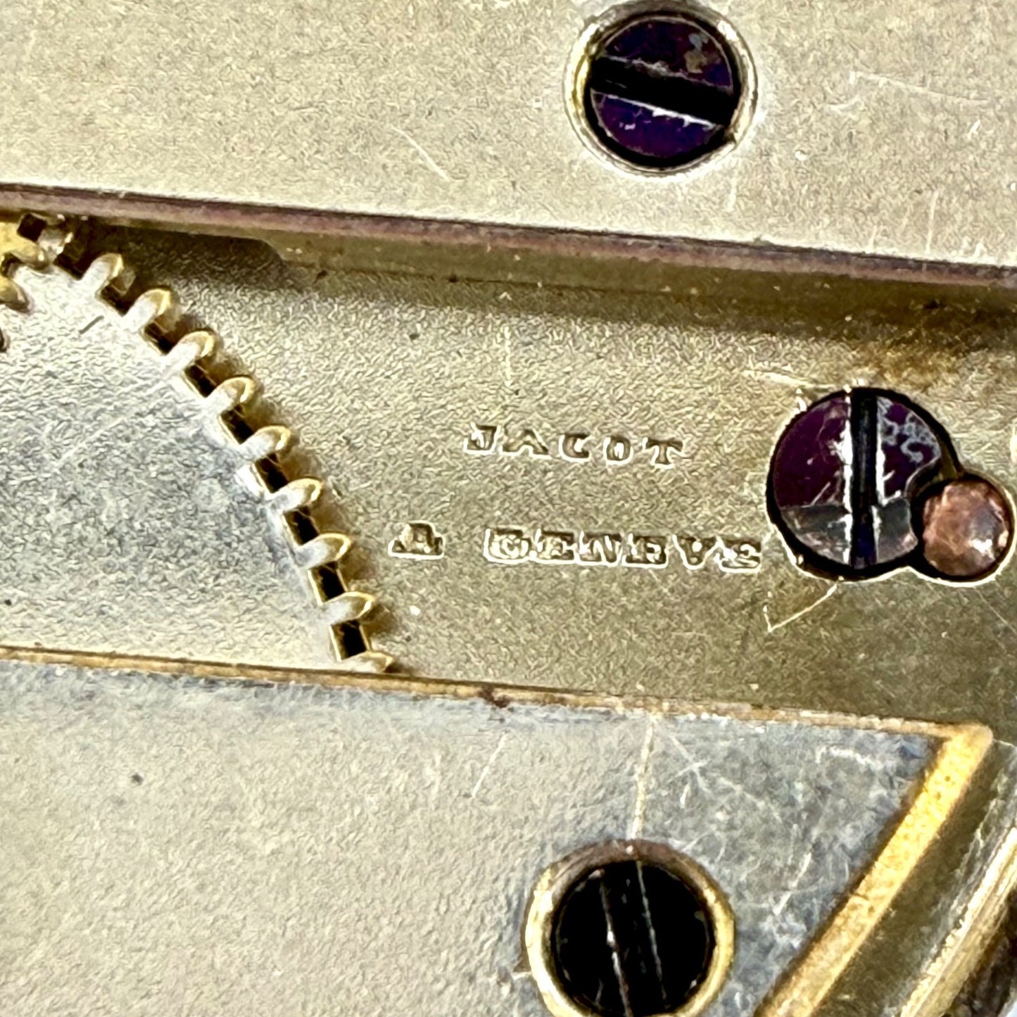 Antique Jacot à Genève Pocket Watch Movement & Dial – Working – c.19th C