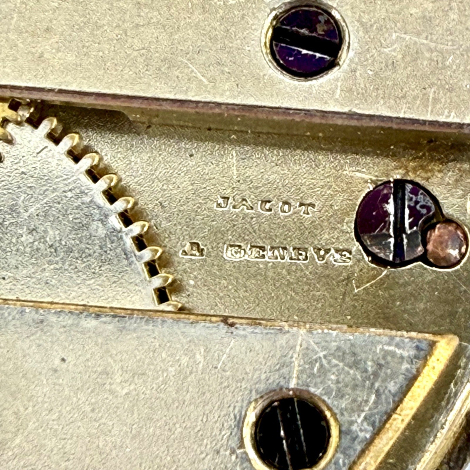 Antique Jacot à Genève Pocket Watch Movement & Dial – Working – c.19th C